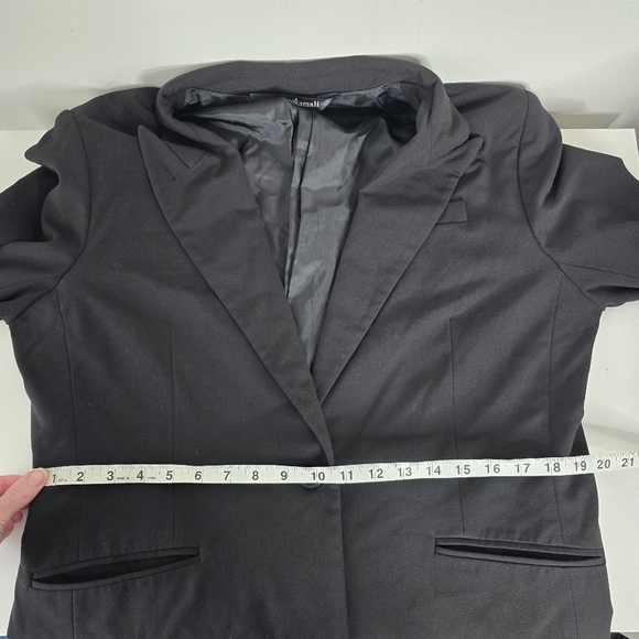Norma Kamali Black Single Breasted Button Front Blazer Size 18 Careerwear - Picture 13 of 15